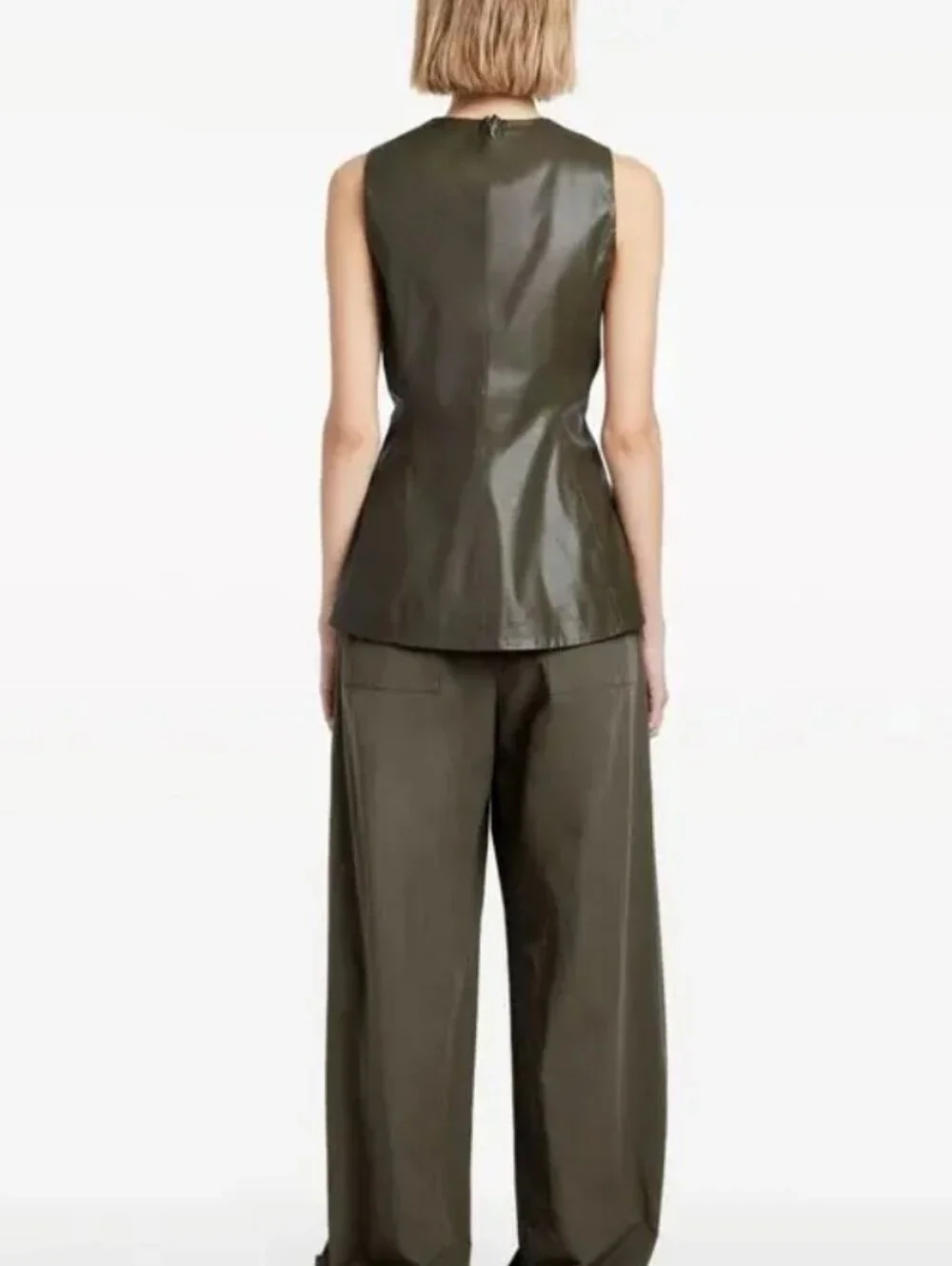PROENZA SCHOULER FAUX LEATHER TOP